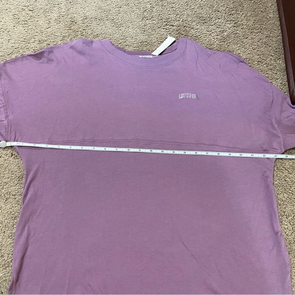 Victoria’s Secret PINK “Love Pink” Plaid Purple Jersey Style L/S Shirt Sz Small - Picture 9 of 11